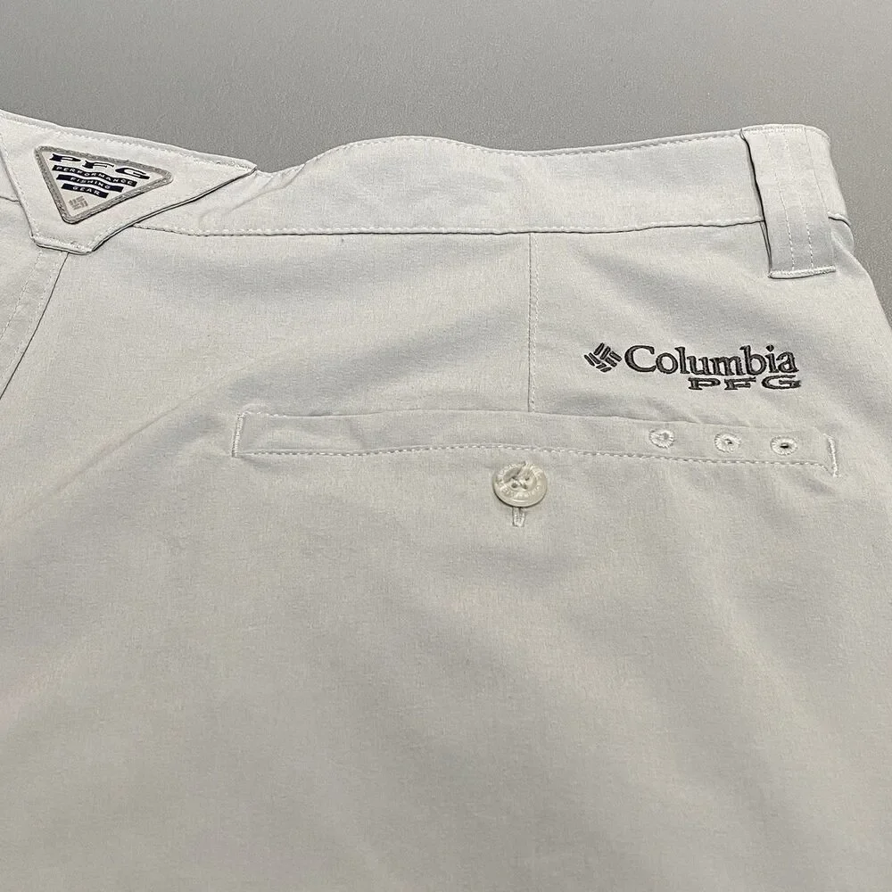 Columbia PFG Grander Marlin III Offshore Fishing Shorts Men’s 42W 8L Cool Gray